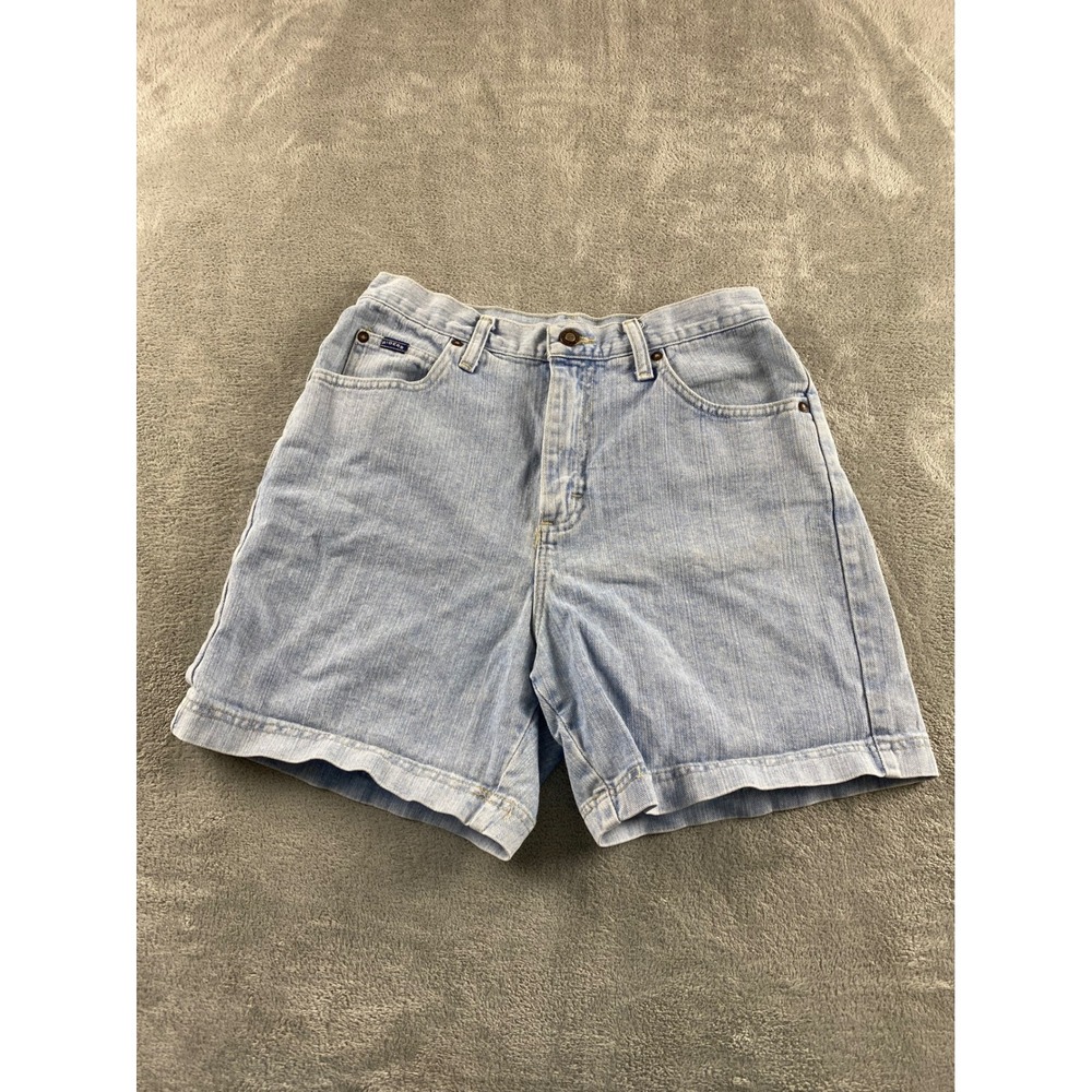 Riders by Lee Womens High Waisted Denim Shorts Light Wash Cotton Size 6M Vintage